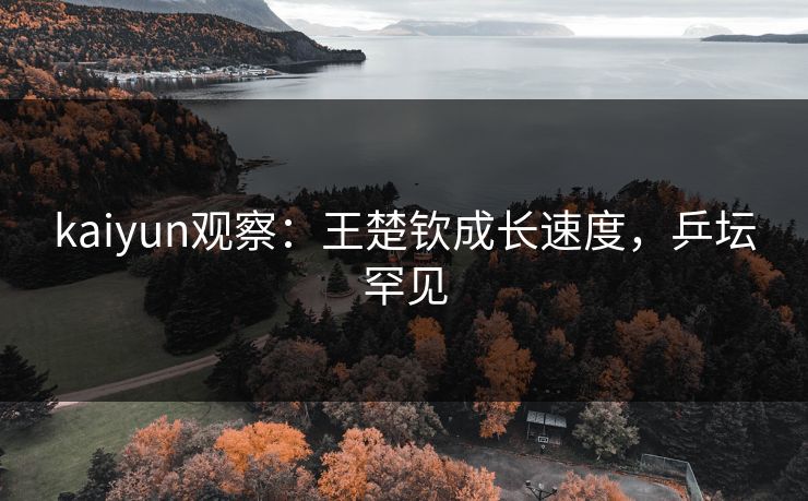 kaiyun观察：王楚钦成长速度，乒坛罕见
