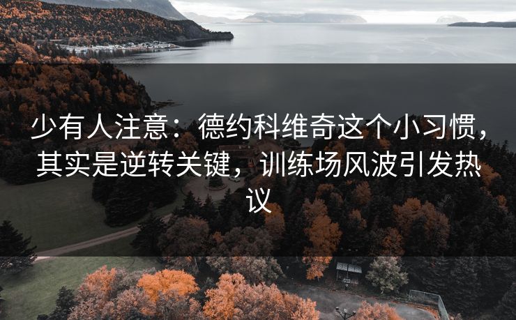 少有人注意：德约科维奇这个小习惯，其实是逆转关键，训练场风波引发热议