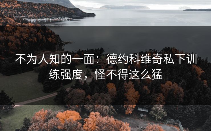 不为人知的一面：德约科维奇私下训练强度，怪不得这么猛